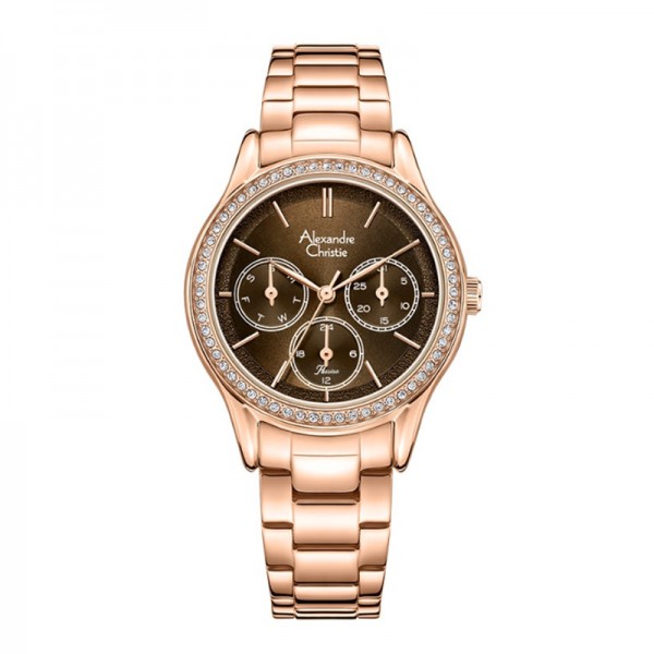 Alexandre Christie AC 2A96 Rosegold Brown BFBRGDB